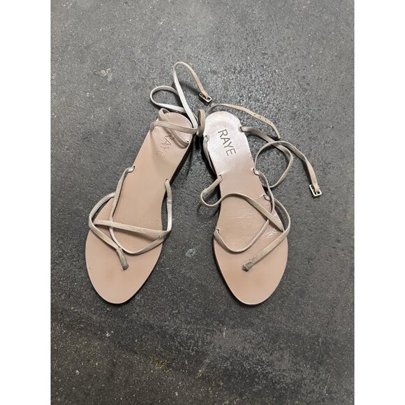 RAYE Coy Sandals Tan Beige Leather - Picture 6 of 8